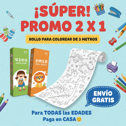 OFERTA ROLLO PARA COLOREAR DE 3 METROS🥳