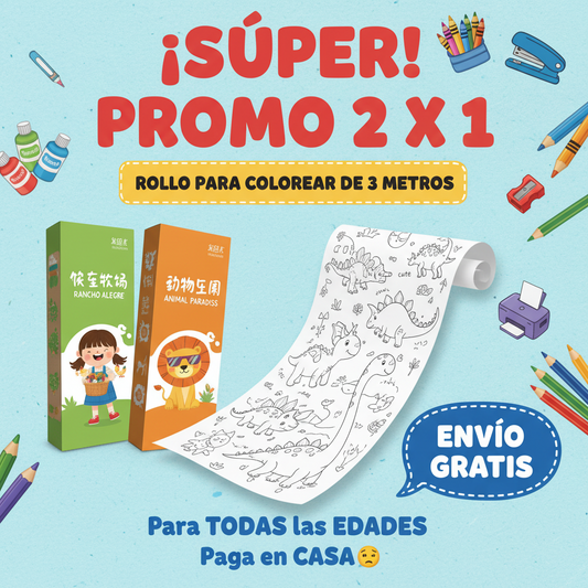 OFERTA ROLLO PARA COLOREAR DE 3 METROS🥳